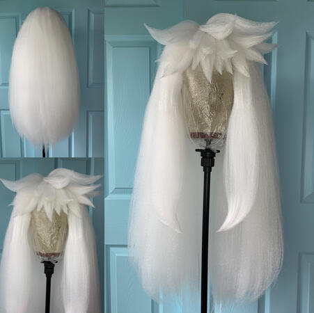 Inuyasha, Inuyasha. This Inuyasha wig was styled in 2021 for a commission. The base is a &quot;Venus&quot; classic from Arda Wigs. This wig is extremely fluffy and features defined spikes and is very durable.